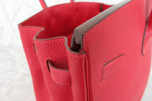 Load image into Gallery viewer, HERMES BIRKIN 35 Clemence leather Rouge casaque □P Engraving Hand bag 700070083
