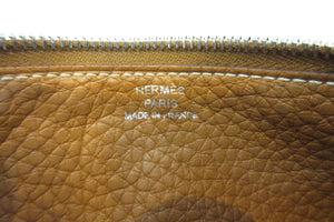 HERMES／エルメス ドゴンGM トゴ ゴールド □P刻印 財布 700010065