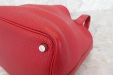 Load image into Gallery viewer, HERMES PICOTIN LOCK PM Clemence leather Rouge garance Hand bag 600120008
