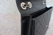 画像をギャラリービューアに読み込む, CHANEL/シャネル 中マトラッセシングルフラップチェーンショルダーバッグ キャビアスキン ブラック/シルバー金具 ショルダーバッグ 800050147
