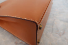 画像をギャラリービューアに読み込む, HERMES／エルメス ケリー28 クシュベル ゴールド 〇S刻印 ショルダーバッグ 800020057・29090107
