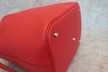 Load image into Gallery viewer, HERMES PICOTIN LOCK GM Clemence leather Rouge casaque □Q Engraving Hand bag 700100083
