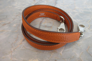 HERMES／BOLIDE 31 Clemence leather Orange □I Engraving Shoulder bag 700050091