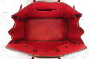 HERMES BIRKIN 35 Clemence leather Rouge casaque □P Engraving Hand bag 700070083