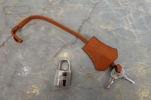 HERMES／BOLIDE 31 Clemence leather Orange □I Engraving Shoulder bag 700050091