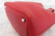 Load image into Gallery viewer, HERMES PICOTIN LOCK PM Clemence leather Rouge garance Hand bag 600120008
