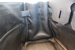 HERMES／エルメス バーキン30 トリヨンクレマンス ブラック □K刻印 ハンドバッグ 700070288