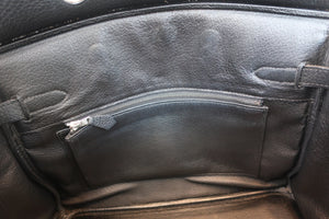 HERMES／エルメス バーキン30 トリヨンクレマンス ブラック □K刻印 ハンドバッグ 700070288