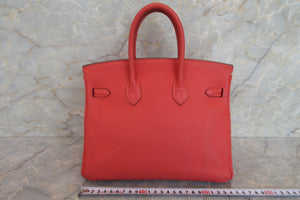HERMES／エルメス バーキン25 トゴ ブーゲンビリア ハンドバッグ 700050035