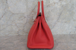 HERMES／エルメス バーキン25 トゴ ブーゲンビリア ハンドバッグ 700050035