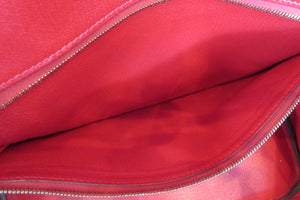 HERMES BIRKIN 35 Clemence leather Rouge casaque □P Engraving Hand bag 700070083