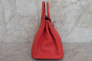 HERMES／エルメス バーキン25 トゴ ブーゲンビリア ハンドバッグ 700050035