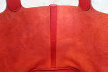 Load image into Gallery viewer, HERMES PICOTIN LOCK GM Clemence leather Rouge casaque □Q Engraving Hand bag 700100083
