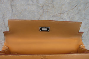 HERMES／エルメス ケリー32 ボックスカーフ ナチュラルサブレ □E刻印 ショルダーバッグ 700070291