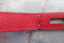 Load image into Gallery viewer, HERMES BIRKIN 35 Clemence leather Rouge casaque □P Engraving Hand bag 700070083
