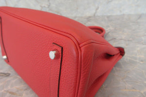 HERMES／エルメス バーキン25 トゴ ブーゲンビリア ハンドバッグ 700050035