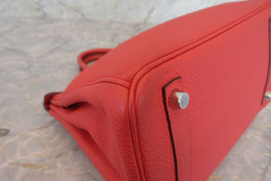 HERMES／エルメス バーキン25 トゴ ブーゲンビリア ハンドバッグ 700050035