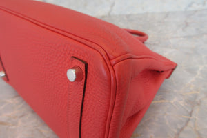 HERMES／エルメス バーキン25 トゴ ブーゲンビリア ハンドバッグ 700050035
