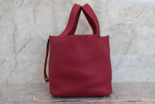 Load image into Gallery viewer, HERMES PICOTIN LOCK MM Clemence leather Ruby □N Engraving Hand bag 700050139
