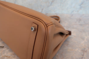 HERMES／エルメス バーキン30 ヴォースイフト タバックキャメル □L刻印 ハンドバッグ 700070287