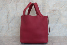 Load image into Gallery viewer, HERMES PICOTIN LOCK MM Clemence leather Ruby □N Engraving Hand bag 700050139
