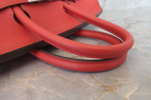 HERMES／エルメス バーキン25 トゴ ブーゲンビリア ハンドバッグ 700050035