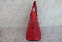 Load image into Gallery viewer, HERMES BOLIDE 35 Fjord leather Rouge vif 〇X Engraving Shoulder bag 600080030
