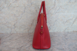 HERMES BOLIDE 35 Fjord leather Rouge vif 〇X Engraving Shoulder bag 600080030