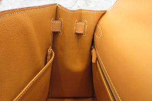 HERMES／エルメス ケリー32 ボックスカーフ ナチュラルサブレ □E刻印 ショルダーバッグ 700070291