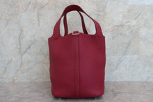 Load image into Gallery viewer, HERMES PICOTIN LOCK MM Clemence leather Ruby □N Engraving Hand bag 700050139
