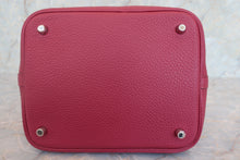 Load image into Gallery viewer, HERMES PICOTIN LOCK MM Clemence leather Ruby □N Engraving Hand bag 700050139
