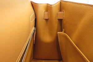 HERMES／エルメス ケリー32 ボックスカーフ ナチュラルサブレ □E刻印 ショルダーバッグ 700070291