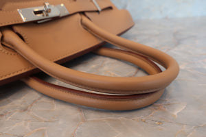 HERMES／エルメス バーキン30 ヴォースイフト タバックキャメル □L刻印 ハンドバッグ 700070287