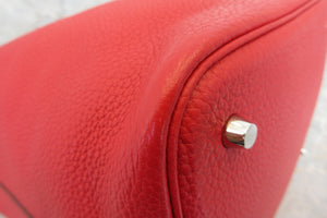 HERMES／エルメス ピコタンロックＭＭ トリヨンクレマンス ルージュカザック □Q刻印 ハンドバッグ 700070100