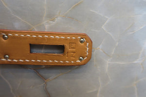 HERMES／エルメス ケリー32 ボックスカーフ ナチュラルサブレ □E刻印 ショルダーバッグ 700070291