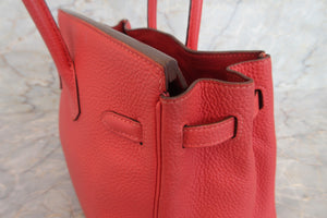 HERMES／エルメス バーキン25 トゴ ブーゲンビリア ハンドバッグ 700050035