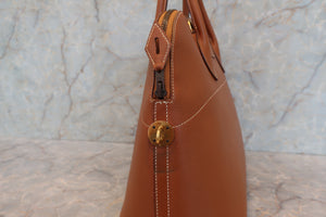 HERMES BOLIDE 35 Graine Couchevel leather Gold 〇U Engraving Hand bag 700060204