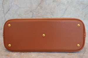 HERMES BOLIDE 35 Graine Couchevel leather Gold 〇U Engraving Hand bag 700060204