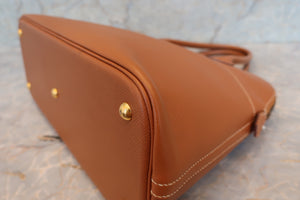 HERMES BOLIDE 35 Graine Couchevel leather Gold 〇U Engraving Hand bag 700060204