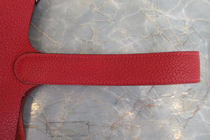 HERMES／エルメス ピコタンロックＭＭ トリヨンクレマンス ルージュカザック □Q刻印 ハンドバッグ 700070100