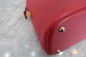 HERMES BOLIDE 35 Fjord leather Rouge vif 〇X刻印 Shoulder bag 600080030