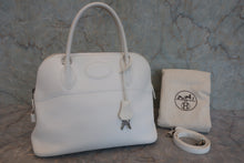 画像をギャラリービューアに読み込む, HERMES／エルメス ボリード31 トリヨンクレマンス ホワイト □K刻印 ショルダーバッグ 800020028
