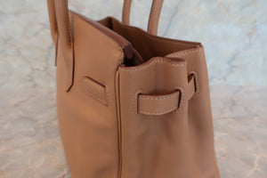 HERMES／エルメス バーキン30 ヴォースイフト タバックキャメル □L刻印 ハンドバッグ 700070287