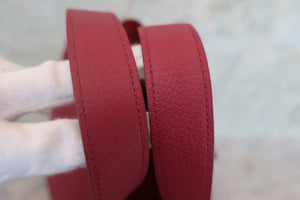 HERMES PICOTIN LOCK MM Clemence leather Ruby □N Engraving Hand bag 700050139