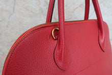 Load image into Gallery viewer, HERMES BOLIDE 35 Fjord leather Rouge vif 〇X Engraving Shoulder bag 600080030
