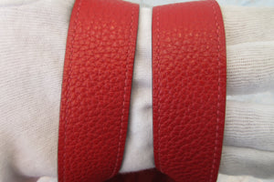 HERMES／エルメス ピコタンロックＭＭ トリヨンクレマンス ルージュカザック □Q刻印 ハンドバッグ 700070100
