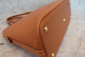 HERMES BOLIDE 35 Graine Couchevel leather Gold 〇U Engraving Hand bag 700060204