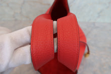 將圖片載入圖庫檢視器 HERMES／エルメス ピコタンロックＭＭ トリヨンクレマンス ルージュクー A刻印 ハンドバッグ 700060297
