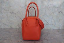 将图片加载到图库查看器，HERMES LINDY 26 Clemence leather Orange poppy U刻印 Shoulder bag 800030116
