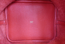 將圖片載入圖庫檢視器 HERMES／エルメス ピコタンロックＭＭ トリヨンクレマンス ルージュクー A刻印 ハンドバッグ 700060297
